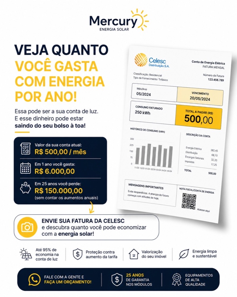 Veja quanto você gasta com energia por ano